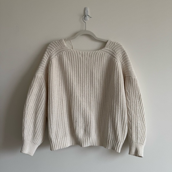 Anthropologie Maeve | V-Neck Sculptured Pullover Sweater ~ XLP - Picture 12 of 12